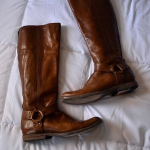 Frye Phillip Harness Leather Riding Boots size 9